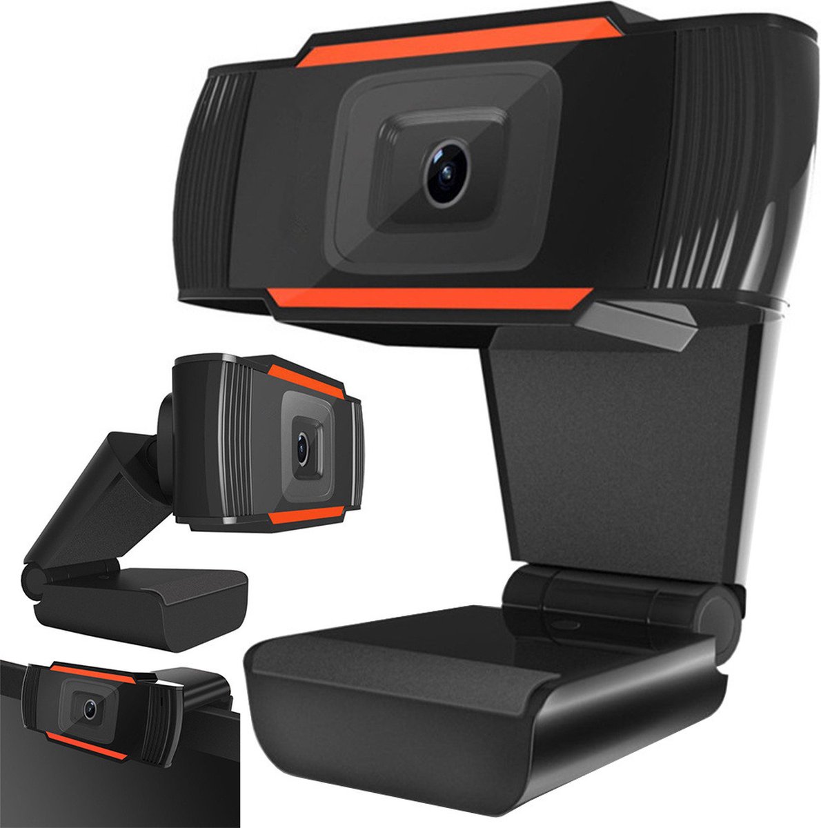 Cam webcam full hd 1080p microfoon - Camera Laptop - USB Webcam - Microfoon - Mini Packing