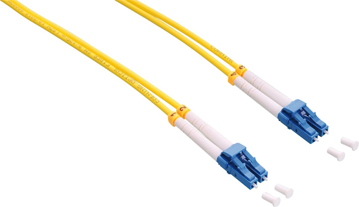 LogiLink FP0LC20 Glasvezel kabel 20 m OS2 2x LC Geel