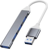 78Goods USB 3.0 Hub - Aluminium - 4 extra USB A Poorten - 1 Extra USB 3.0 Poort - 5 Gbps - USB Splitter - USB A - Grijs