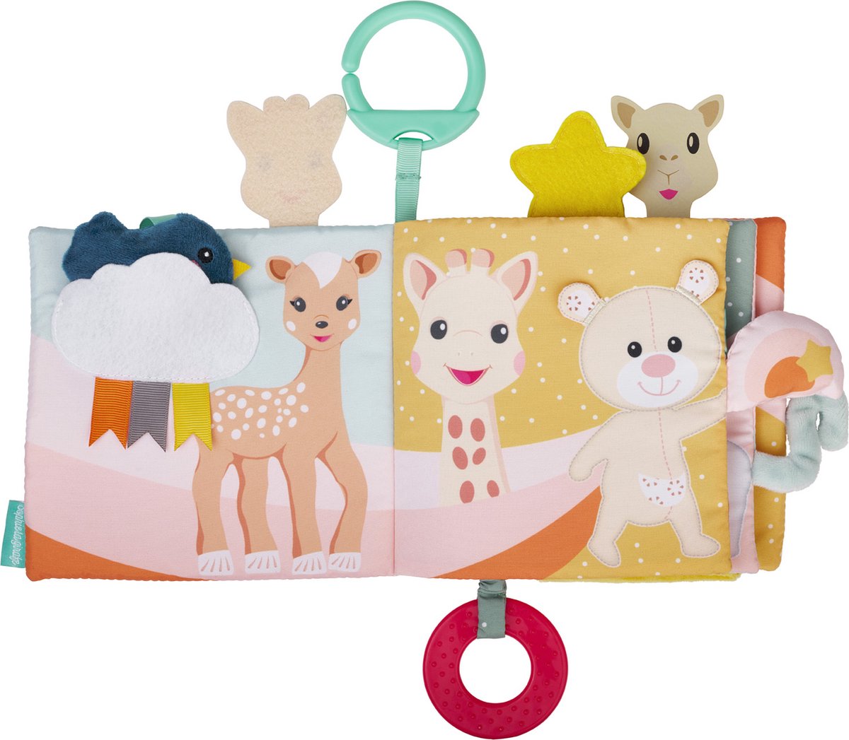 Sophie de giraf Ontdekboekje - Babyboekje - Baby boek - Baby speelgoed - Kraamcadeau - Babyshower cadeau - Vanaf 3 maanden - 26x25x4 cm — afbeelding 12