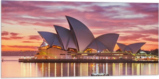 Vlag - Sydney Opera House - Australië - 100x50 cm Foto op Polyester Vlag