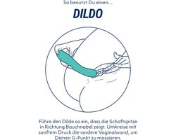 Siliconen dildo met zuignap - Paars