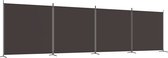 vidaXL-Kamerscherm-met-4-panelen-698x180-cm-stof-bruin