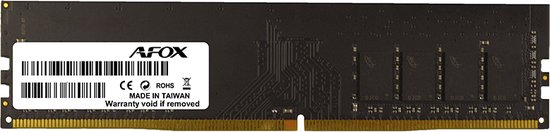 AFOX AFLD44FK1P, 4 GB, 1 x 4 GB, DDR4, 2666 MHz, 288-pin DIMM