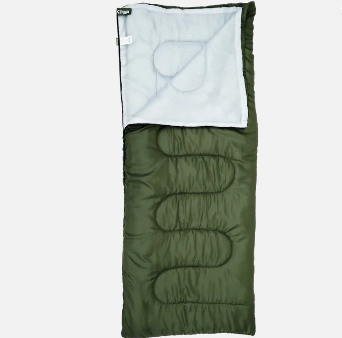 FROYAK - Slaapzak - Groen - 1 persoon - Dekenmodel - 200 x 80 cm