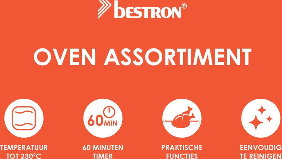 Bestron AGL24 Grill Bakoven met draaispit bol