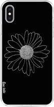 Casetastic Apple iPhone XS Max Hoesje - Softcover Hoesje met Design - Daisy Black Print