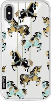 Casetastic Apple iPhone XS Max Hoesje - Softcover Hoesje met Design - Carousel Horses Print