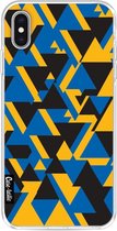Casetastic Apple iPhone XS Max Hoesje - Softcover Hoesje met Design - Mixed Triangles Print