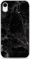 Casetastic Apple iPhone XR Hoesje - Softcover Hoesje met Design - Black Marble Print