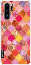 Casetastic Huawei P30 Pro Hoesje - Softcover Hoesje met Design - Pink Moroccan Tiles Print