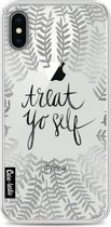 Casetastic Softcover Apple iPhone X - Treat Yoself Silver