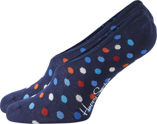 Happy Socks sneaker sokken Dot Sock blauw met stip | bol.com