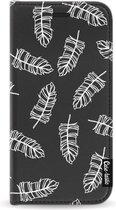 Casetastic Wallet Case Black Samsung Galaxy A40 (2019) - Feathers Outline