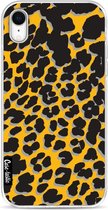 Casetastic Apple iPhone XR Hoesje - Softcover Hoesje met Design - Leopard Print Yellow Print