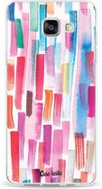 Casetastic Samsung Galaxy A5 (2016) Hoesje - Softcover Hoesje met Design - Colorful Strokes Print
