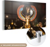 MuchoWow® Glasschilderij 40x20 cm - Schilderij acrylglas - Egyptische souvenir - Foto op glas - Schilderijen