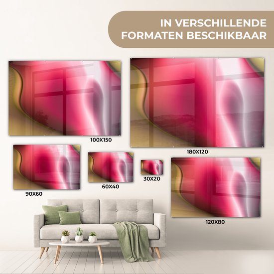 Peinture sur verre - Fond Abstrait - 30x20 cm - Peintures sur Verre Peintures - Photo sur Glas