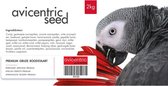 Grijze Roodstaart Premium zaad 2 x 2kg - Papegaaienvoer - vogelvoer - grijze roodstaart - zaadmengeling