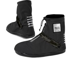 Zwart met camouflage band lage regenoverschoenen (Shoe Cover) van Perletti L