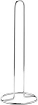 MSV Keukenrolhouder - 1 rol - metaal - zilver - 32 x 12 cm