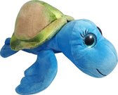 Schildpad (Blauw/Groen) Pluche Knuffel 27 cm {Turtle Plush Toy | Speelgoed Knuffeldier Knuffelpop voor kinderen jongens meisjes}