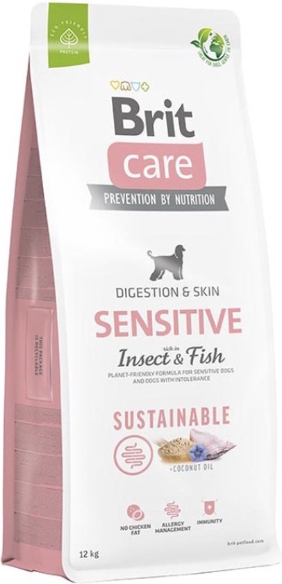 Brit Care Dog Sustainable Sensitive Vis – Hondenvoer – 12 kg