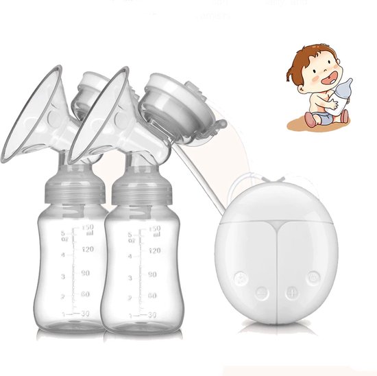 Borstkolf - Borstkolf - Borstkolf elektrisch - Borstpomp - Handkolf - Breast pump - Siliconen borstkolf - Wit