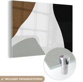 MuchoWow® Glasschilderij 180x120 cm - Schilderij acrylglas - Minimalisme - Design - Vormen - Foto op glas - Schilderijen