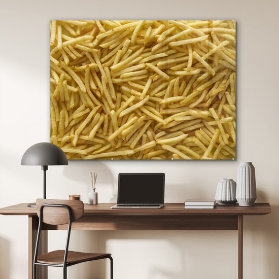 Peinture sur Verre - Fast Food French Fries - 120x90 cm - Peintures sur Verre Peintures - Photo sur Glas