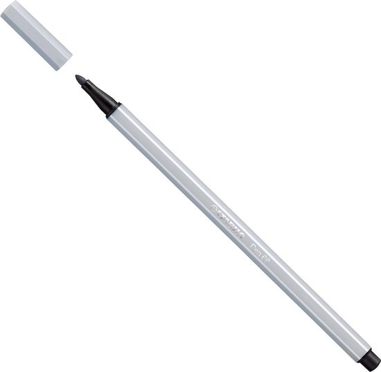 STABILO Pen 68 - Premium Viltstift - Licht Grijs - per stuk
