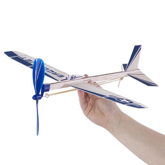 Goki Houten zweefvliegtuig eagle jet: 35,5 cm - Goki