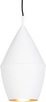 QAZQA depeche - Moderne Hanglamp - 1 lichts - Ø 19 cm - Wit - Woonkamer | Slaapkamer | Keuken