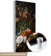 Peinture sur verre - Vase avec des fleurs - Peinture de Rachel Ruysch - 60x120 cm - Peintures Plexiglas
