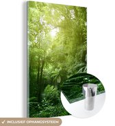 MuchoWow® Peinture sur Verre - Jungle - Plantes - Feuilles - Garçons - Filles - Enfants - 80x120 cm - Peintures sur Verre Acrylique - Photo sur Glas