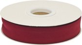 Bordeaux rood gevouwen biaisband - Biesband - Polykatoen - 20 mm x 4 meter - Biasband