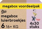Etos Luierbroekjes - Woezel & Pip - Maat 6 - 16+ kg - Megabox Voordeelpak - 120 stuks
