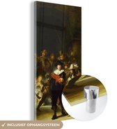 Peinture sur Verre - La Nachtwacht - Rembrandt van Rijn - 20x40 cm - Peintures sur Verre Peintures - Photo sur Glas