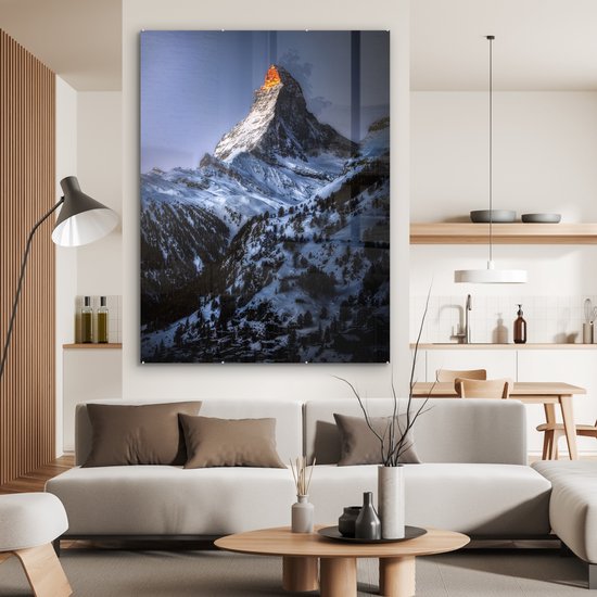 Peinture sur Verre - Cervin en Suisse - 120x160 cm - Peintures sur Verre Peintures - Photo sur Glas