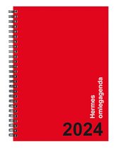 Bekking & Blitz - Agenda 2024 - Hermes omlegagenda 2024 - Harde kaft - Door ringband volledig omklapbaar - 1 week per 2 pagina's - Met afscheurbare perforatiehoeken - Inclusief jaarplanners 2024 en 2025 - Ruimte voor notities