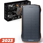 Lucky One - Solar Powerbank - 33500 mAh - Recharge sans fil - Iphone et Samsung - Lampe de poche - Powerbank - USB-C