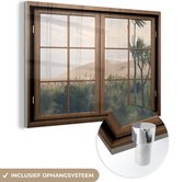 MuchoWow® Peinture sur verre - Transparent - Dune - Arbre - 30x20 cm - Peintures sur verre acrylique - Photo sur Glas