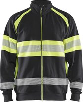 Blaklader High vis sweater 3551-1158 - Zwart/High Vis Geel - S