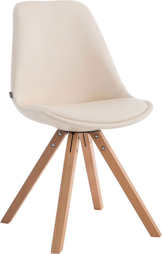 Chaise de salle à manger Design Lucille - Crème - Sans accoudoirs - Avec  dossier - Set... | bol.com