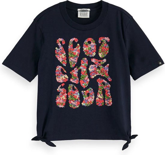 T-shirts korte mouw blauw Scotch & Soda main image 0