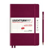Leuchtturm1917 - academic weekplanner - agenda - a5 - 18 maanden 2023 - 2024 - hardcover - port rood
