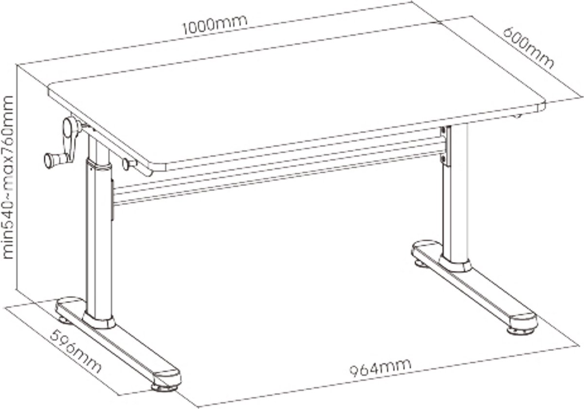 Vous êtes à la recherche de Table de dessin pour enfant hauteur 53 cm  h172_136?