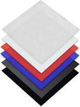 Karat Gekleurde acrylplaat - 3 mm - Mat wit - 100 x 100 cm