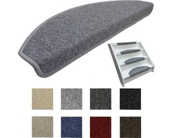 Elite Trapmatten - 15 stuks - Lima licht Grijs ---62x19x3,5cm--- Halve maantjes