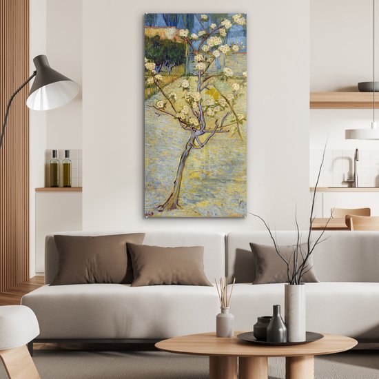 Peinture sur verre - Poirier en fleur - Vincent van Gogh - 60x120 cm - Peintures sur Verre Peintures - Photo sur Glas